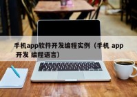 手机app软件开发编程实例（手机 app 开发 编程语言）